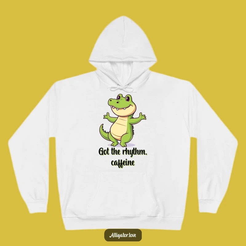 Cozy Funny Dancing Alligator Hoodie - Warm Up with Hilarious Style