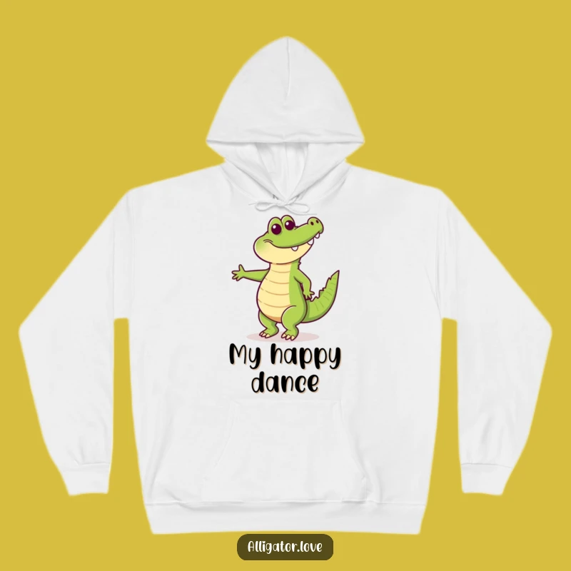 Funny Happy Alligator Dancing Hoodie: Cozy Up with Fun!