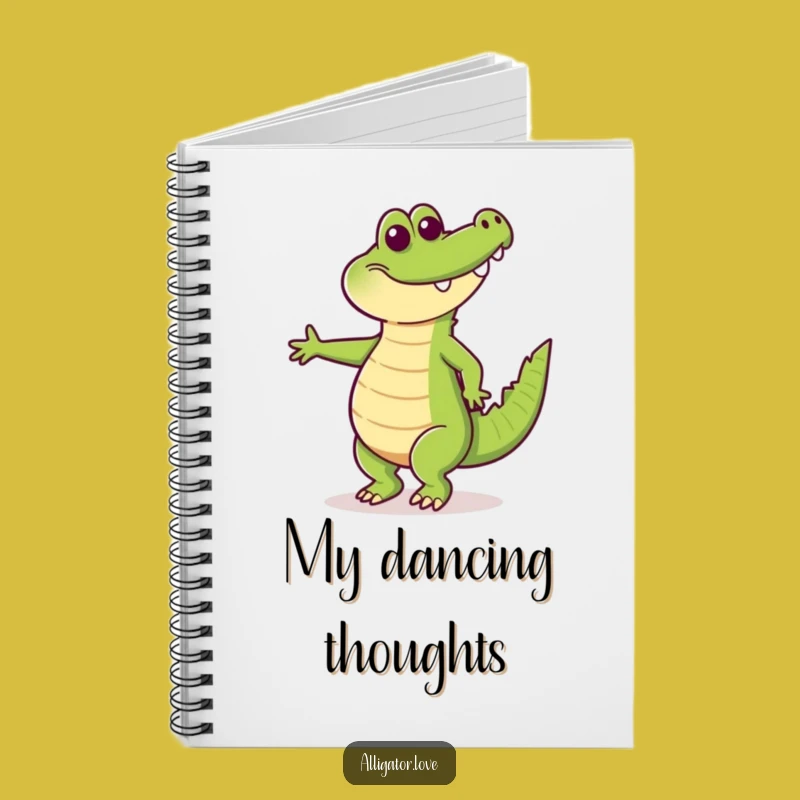 Funny Happy Alligator Dancing Notebook: Jot Down Your Moves!